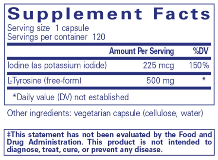 Pure Encapsulations Iodine and Tyrosine