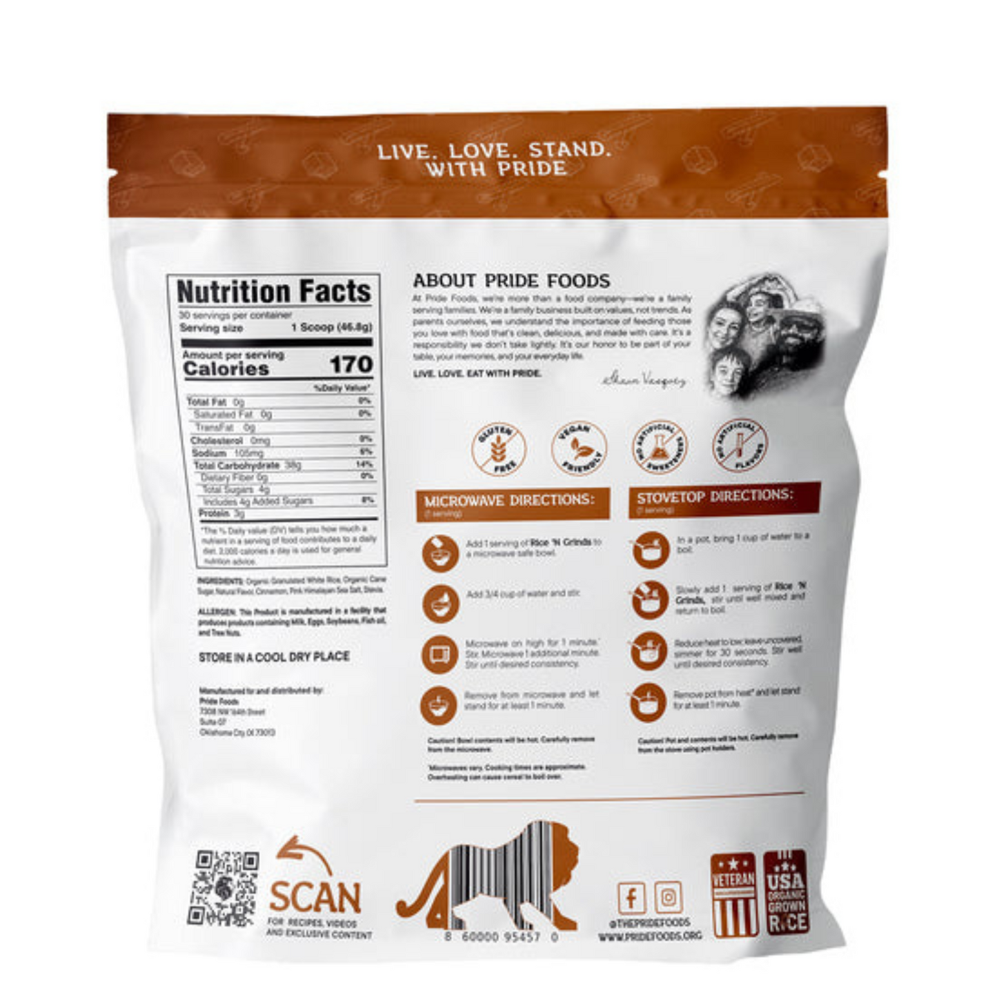 Pride Foods Rice ' N Grinds Hot Cereal