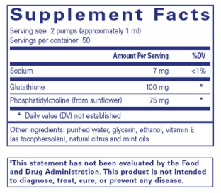 Pure Encapsulations Liquid Liposomal Glutathione