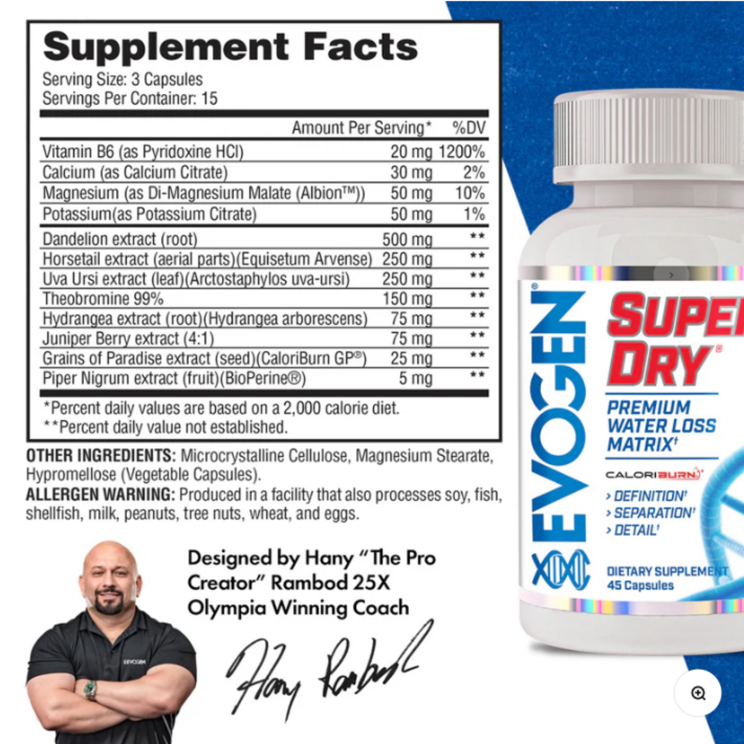 Evogen Nutrition Super Dry