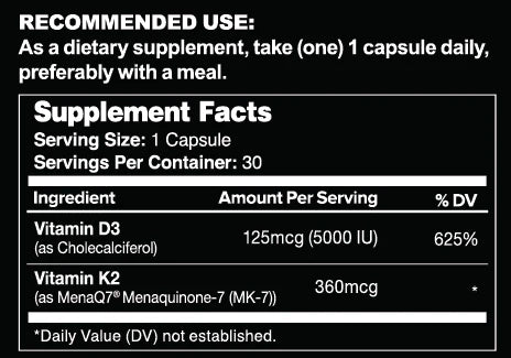 Leviathan Nutrition K2+D3