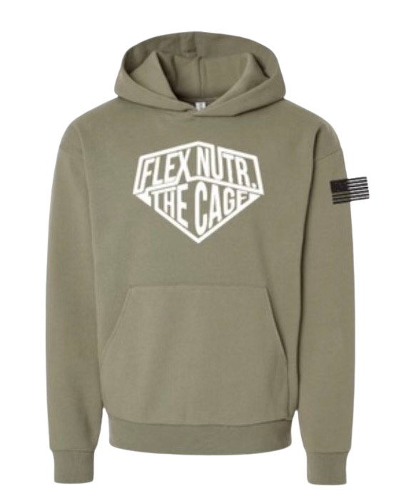 Flex Nutrition Hoodie Army Green