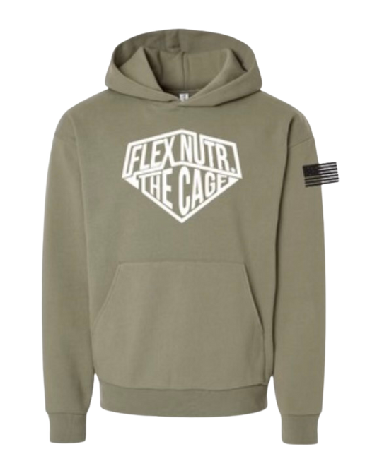 Flex Nutrition Hoodie Army Green