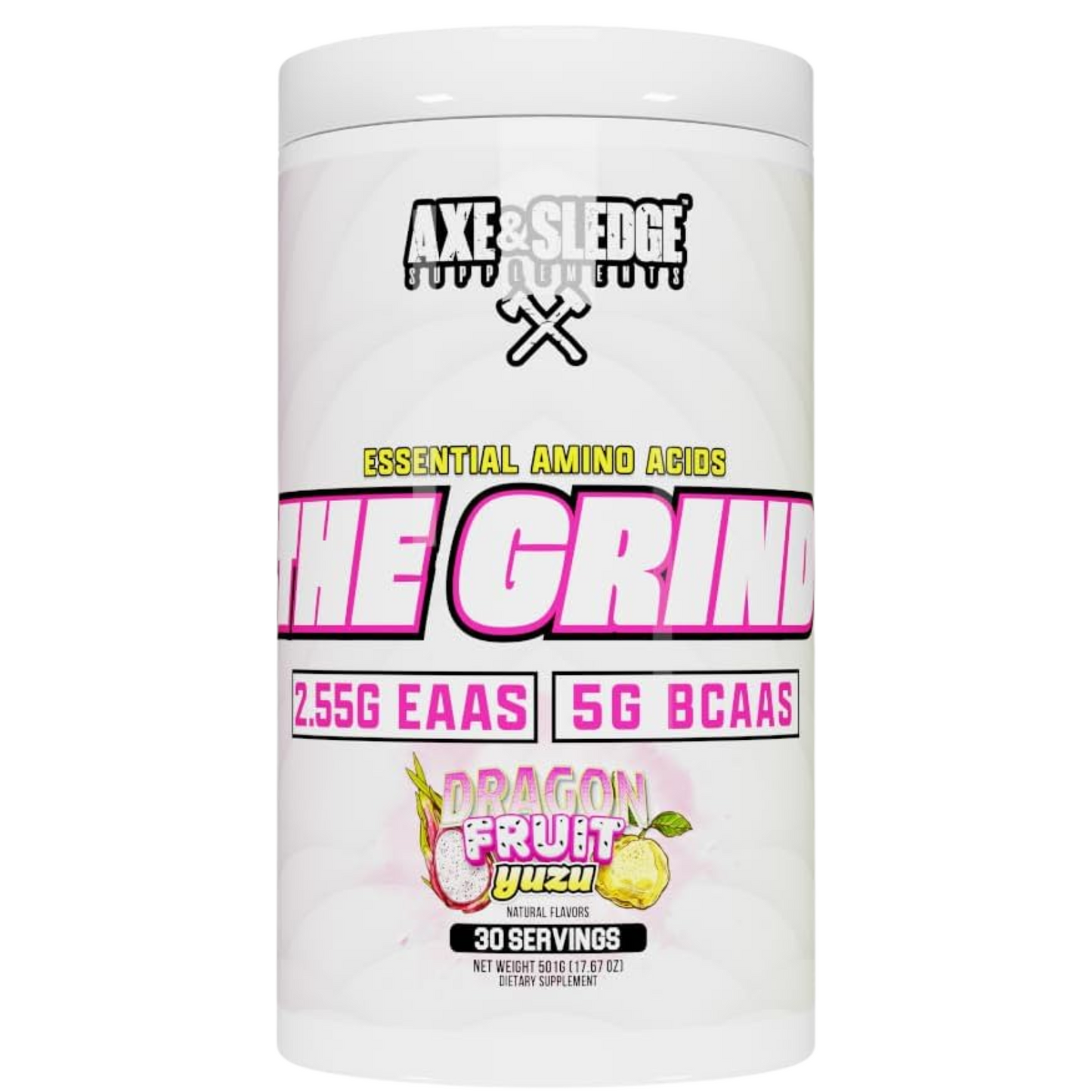 Axe & Sledge The Grind EAA + BCAA Powder | Muscle Recovery & Electrolyte Hydration | Stimulant-Free
