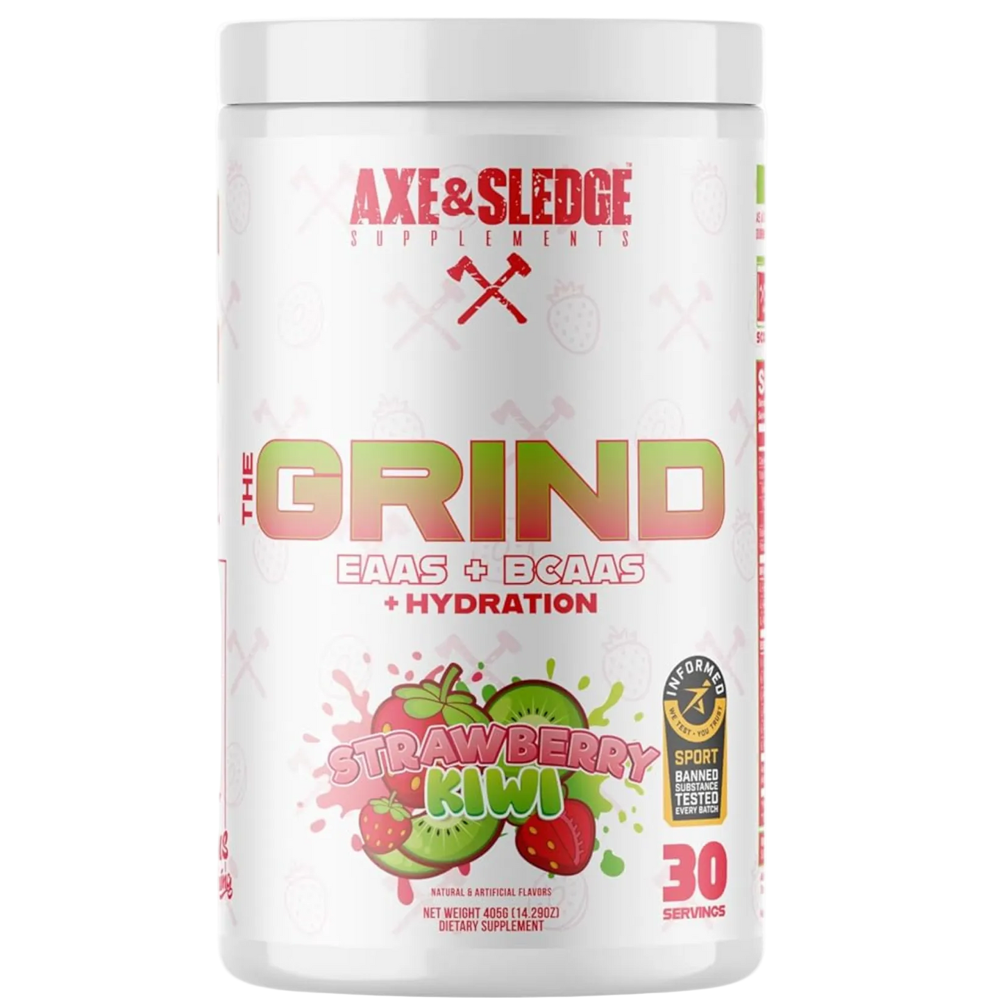 Axe & Sledge The Grind EAA + BCAA Powder | Muscle Recovery & Electrolyte Hydration | Stimulant-Free