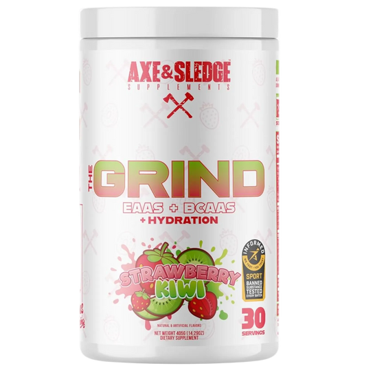 Axe & Sledge The Grind EAA + BCAA Powder | Muscle Recovery & Electrolyte Hydration | Stimulant-Free