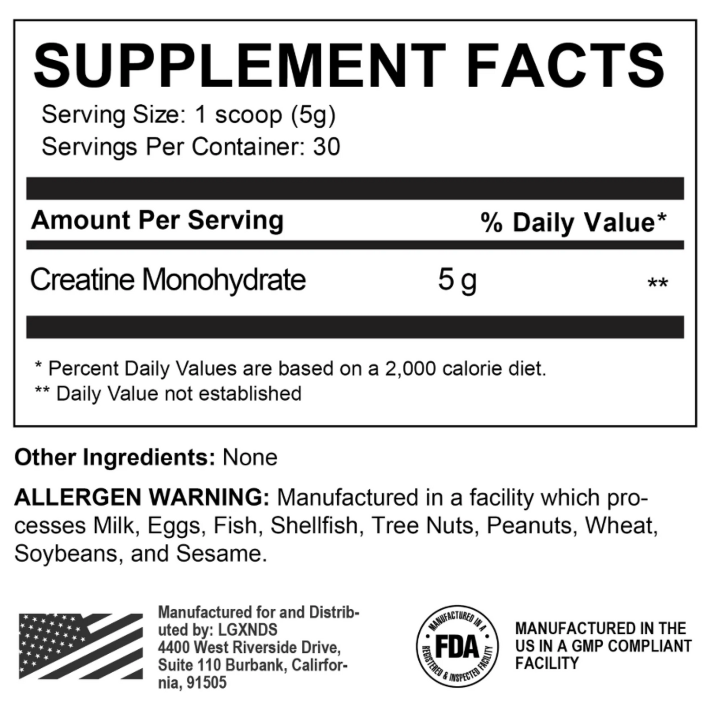 LGXNDS Creatine Monohydrate