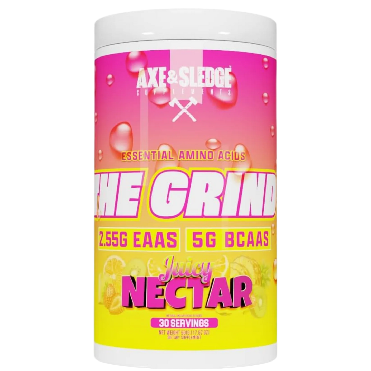 Axe & Sledge The Grind EAA + BCAA Powder | Muscle Recovery & Electrolyte Hydration | Stimulant-Free