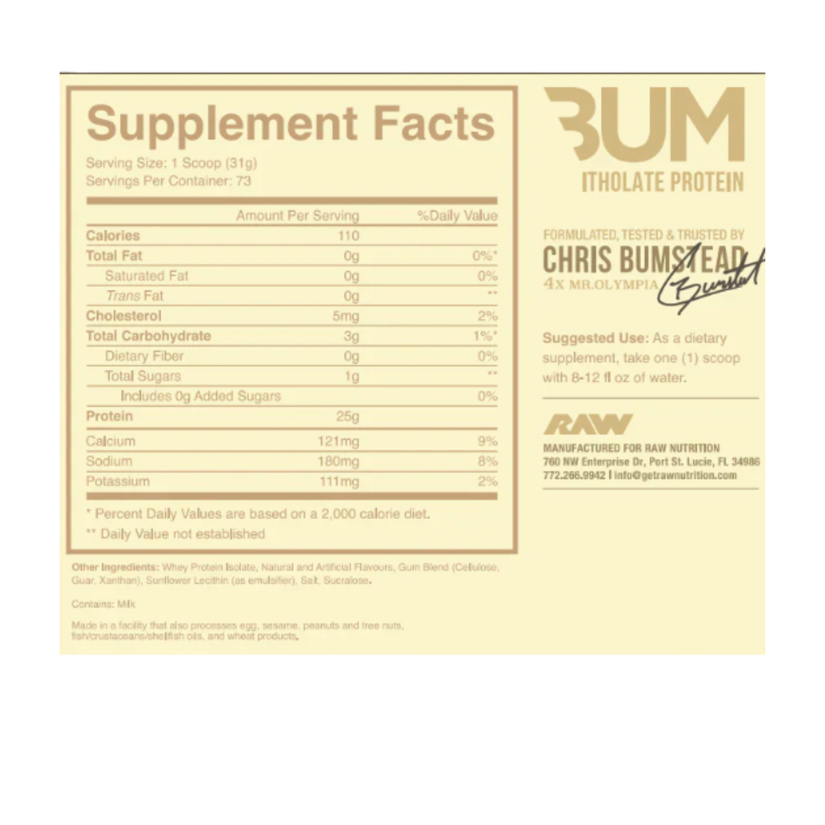 BUM Raw 5lb