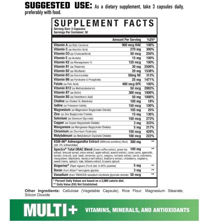 Axe & Sledge Multi Plus Multivitamin