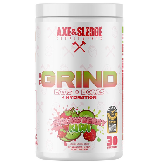 Axe & Sledge The Grind EAA + BCAA Powder | Muscle Recovery & Electrolyte Hydration | Stimulant-Free