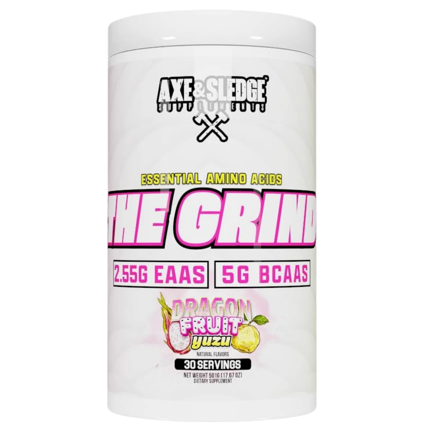 Axe & Sledge The Grind EAA + BCAA Powder | Muscle Recovery & Electrolyte Hydration | Stimulant-Free