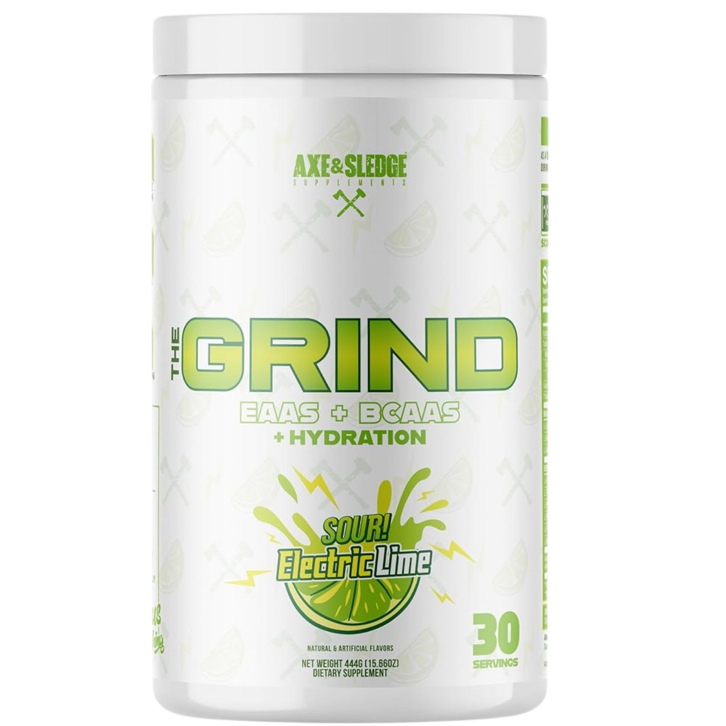 Axe & Sledge The Grind EAA + BCAA Powder | Muscle Recovery & Electrolyte Hydration | Stimulant-Free