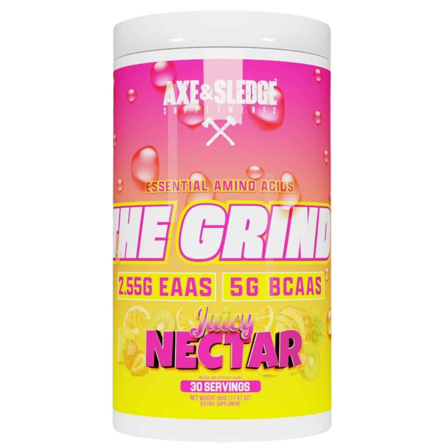 Axe & Sledge The Grind EAA + BCAA Powder | Muscle Recovery & Electrolyte Hydration | Stimulant-Free