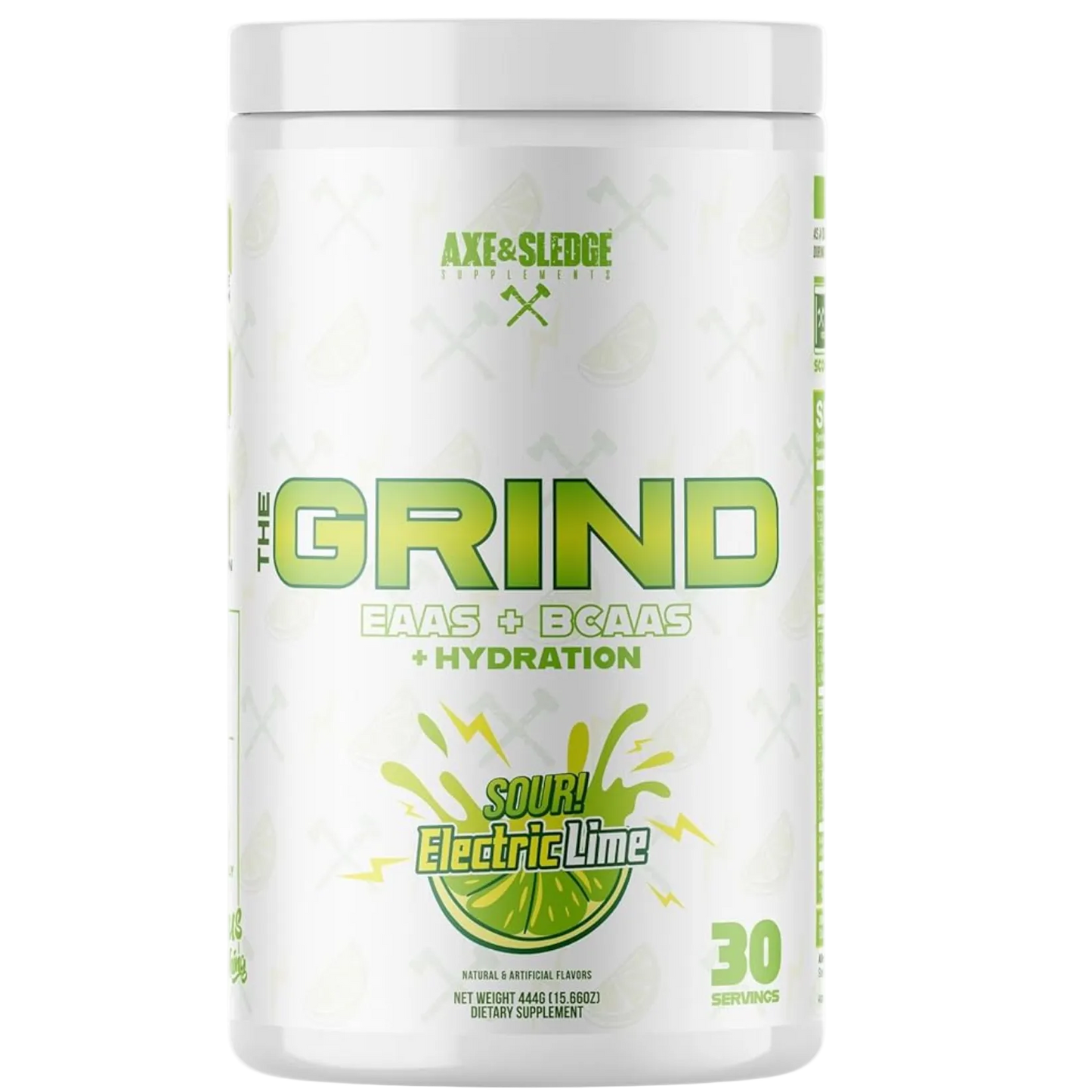 Axe & Sledge The Grind EAA + BCAA Powder | Muscle Recovery & Electrolyte Hydration | Stimulant-Free